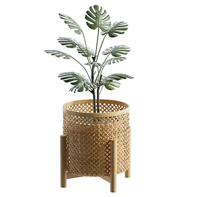 Bambu Bamboo Planter With Legs
