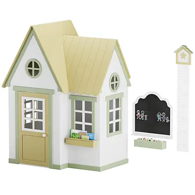 A children's play set with a playhouse from the "KROHA" collection