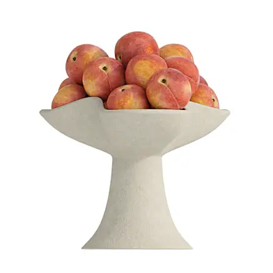 Peaches in a light vase