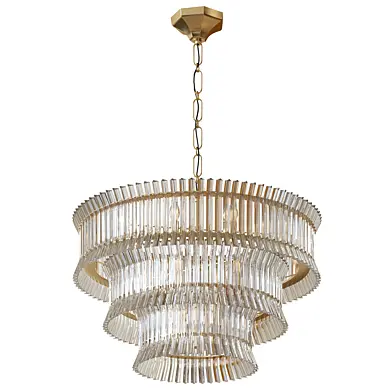Rhine 34" Three Tier Chandelier