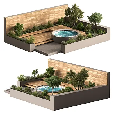 Landscape Furniture and Jacuzzi - Set 141