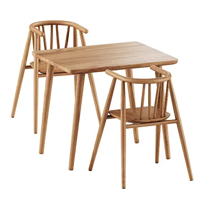 Storm chair and Asta table by Oaklings