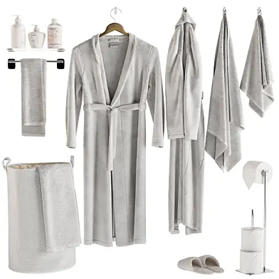Decorative set for the bathroom and toilet