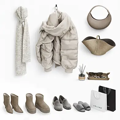 Clothes and shoes for the hallway
