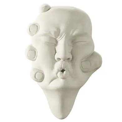 Sculpture clay face