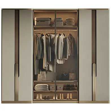 Minimal Luxury Wardrobe Display – Clothing, Shoes and Accessories 09