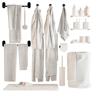 Decorative set for the bathroom and toilet 3