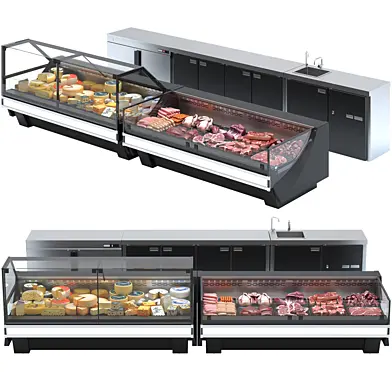 Set of Store Display Cases