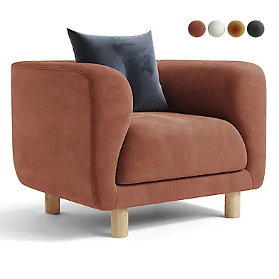 Eneto Velvet Terra armchair