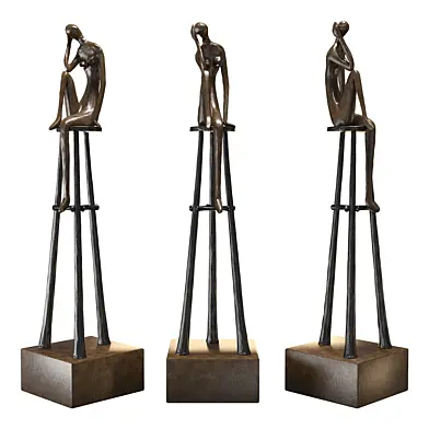 Abstract Woman Statue 09