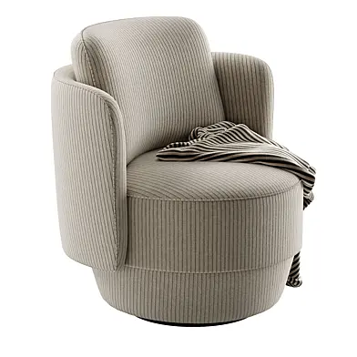 Fauteuil Rotatif Velours Cotele Baltimore