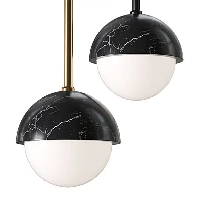 Polaris Black Marble Pendant Light
