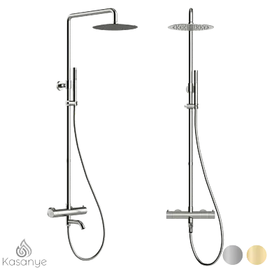 OM Shower system Kasanye THERM 3025LO with thermostat