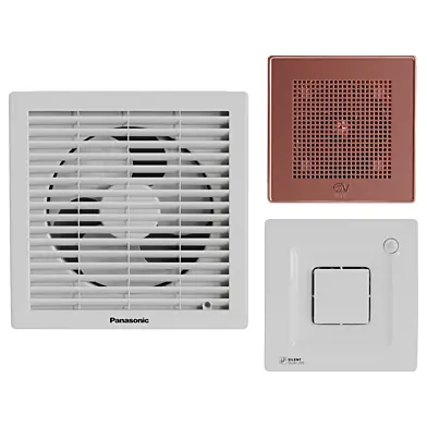 Set of surface-mounted fans
