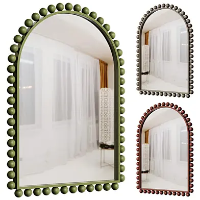 GalaGallery Mirror arch with black balls