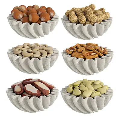 Nut stone ripple bowls