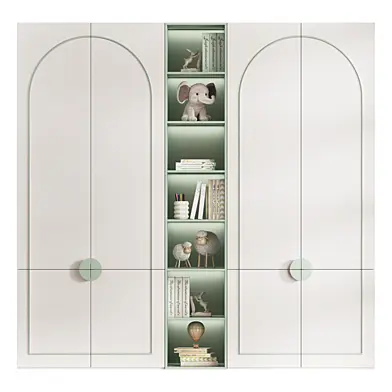 Minimalist wardrobe for children's room BRUK (Mamoony)