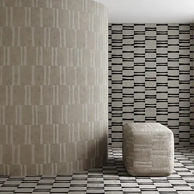 Carpet with a geometric pattern