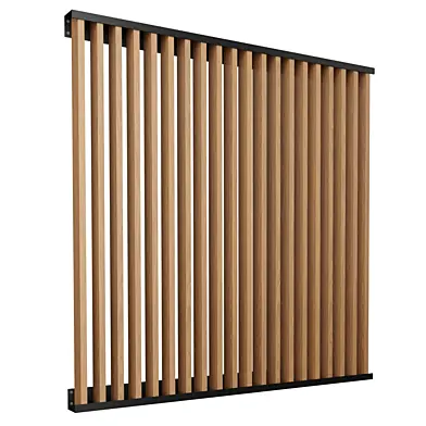 A-009 modular facade vertical louvers