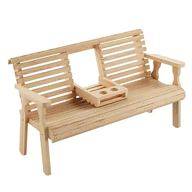 Amish Casual Heavy Duty Rollback Console Bench