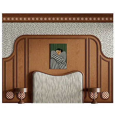 Wall panel with headboard jt 2239