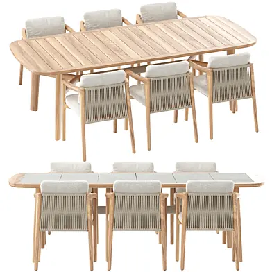 Curve table Ponte chair