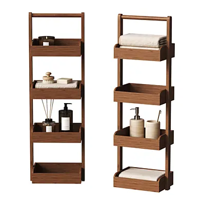 Zara Home Acacia Storage Unit with Bathroom Decor