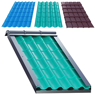 Metal roofing (3 types)