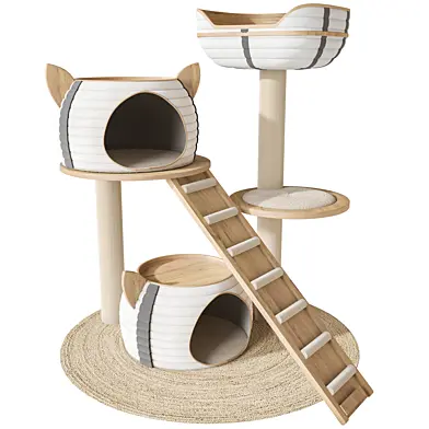Cat house. scratching post for pet