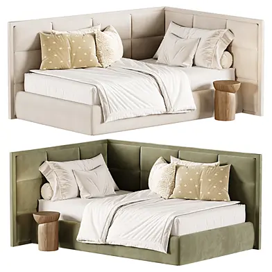 Milan single kids bed