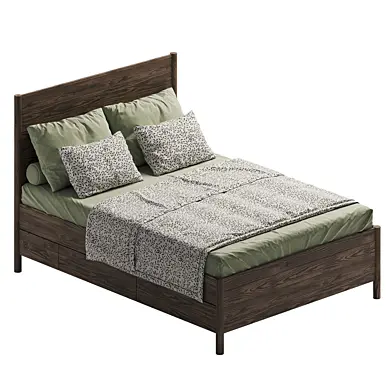 TONSTAD 1400 bed with storage system