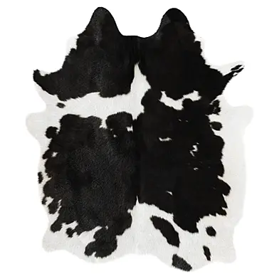 Black and White Cowhide Rug