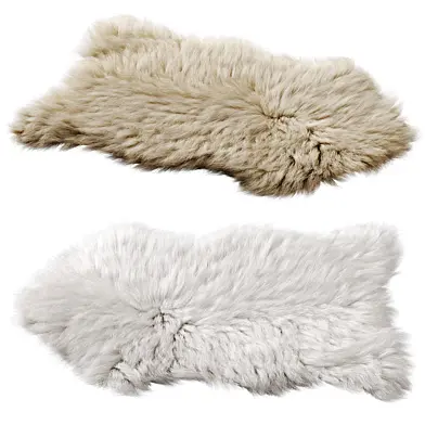 Livio Faux Fur Bedside Rug, La Redoute