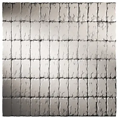 Chipped rough edge timeworn tiles 2. Wall decor.
