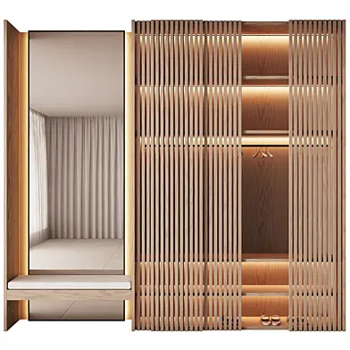 591 hallway zone 27 built in wardrobe japandi