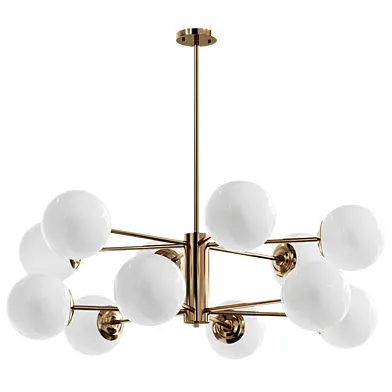 Chandelier with glass shades BALLS B By Lalume