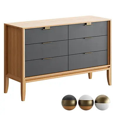 IKEA ASKVOLL Chest of 3 drawers - Sideboard & Chest of drawer - 3D