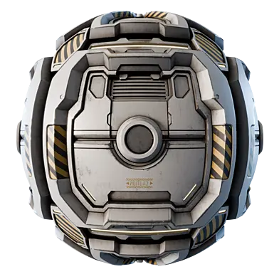 Sci-Fi Panel PBR Material 07