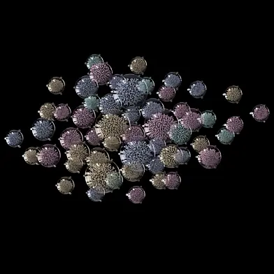 Wall-ceiling decorative composition — ocean, coral, Vargov®Design - LC0600