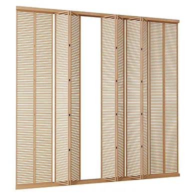 A-022 folded panel facade door
