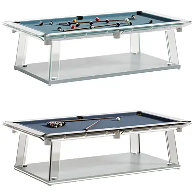 SKTI Glass Table Pool Table