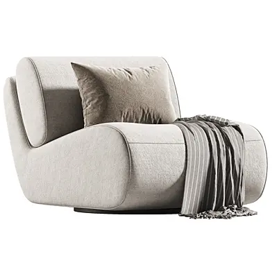 Milan Fabric Swivel Accent Chair