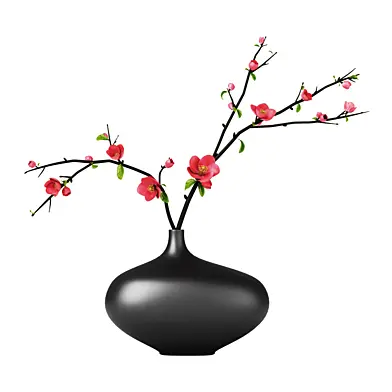 Blooming quince in a vase