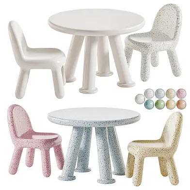 Children's table and chairs 06