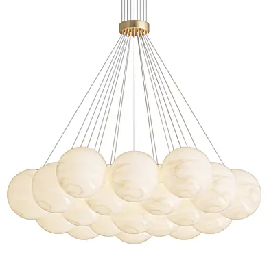 Alabaster Balls Chandelier