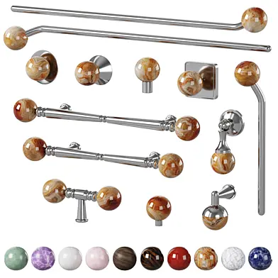 Rainbow furniture handles by Etsy