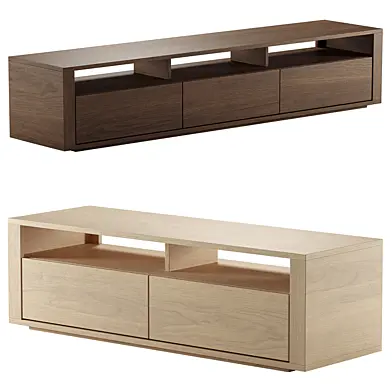 Oak Shadow TV Unit