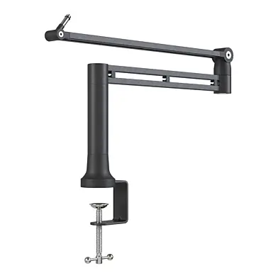 Low-profile microphone stand for streaming