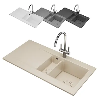 RAK DREAM 1-5 Bowl Kitchen Sink with Drainer