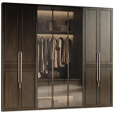 Minimal Luxury Wardrobe Display Clothing Shoes and Accessories 11